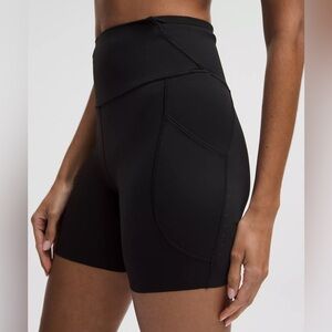 Lululemon Fast and Free High Rise Black Shorts